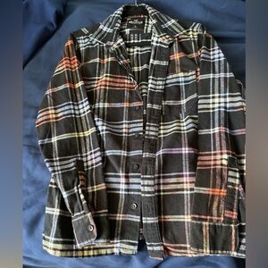 Hollister Black and White Checkered Shirt